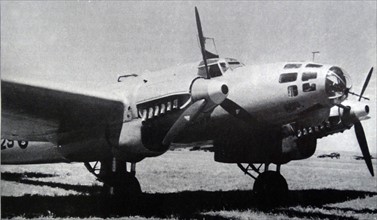 German Heinkel III aircraft, in Spain, during the Spanish Civil War