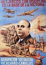 Republican propaganda poster during the Spanish Civil War
