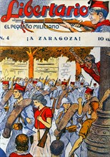 Falangist youth propaganda magazine, during the Spanish Civil War