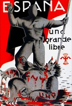 Nationalist Poster, during the Spanish Civil War