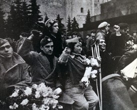 republican war veterans in Moscow during the Spanish Civil War