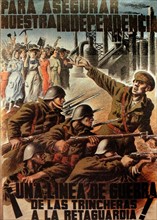 Republican propaganda poster of the Spanish Civil War