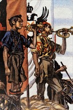 patriotic Falange and Carlist youth during the Spanish Civil War