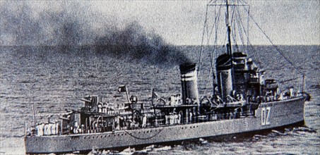 Churruca-class destroyer in the Spanish Republican Navy.