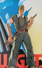 UGT Republican militia soldier during the Spanish Civil War
