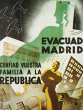 poster refers to one of the key moments in the evolution Republican Spanish Civil War