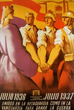 Spanish Civil War anti-fascist Poster.