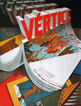 Advert for 'vertice' a Fascist Falange publication, during the Spanish Civil War