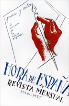 Republican monthly 'hora de espana' during the Spanish Civil War