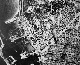 Bombs dropped on Barcelona, during the Spanish Civil War