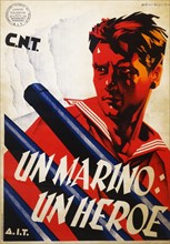 anarchist propaganda poster, during the Spanish Civil War.