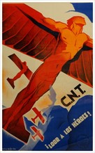 Spanish Civil War, CNT Republican poster by Arturo Ballester