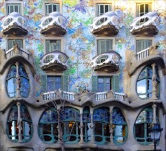 The Casa Batlló, in Barcelona, Spain