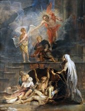 Saint Roque and the plague attributed to Rubens, 1623