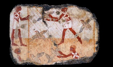Fresco from the tomb of Nebamun, Thebes, Egypt 18th Dynasty, around 1350 BC
