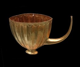 Sumerian gold cup from Ur, southern Iraq; about 2600-2400 BC.