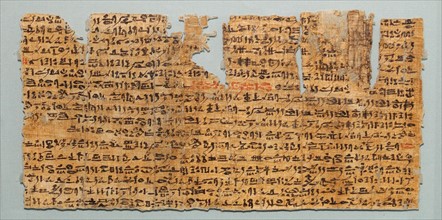 Hieratic papyrus referring to the warding off of hostile dead persons, Ptolemaic Period, 305-30 BC