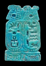 plaque giving the king’s nomen and prenomen. Napatan Period, Egypt, about 623-593 BC