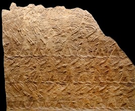 Beginning of the attack on Lachish. Assyrian, about 700-692 BC From Nineveh