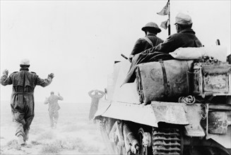 German infantry surrendering to the New Zealand Bren carrier unit