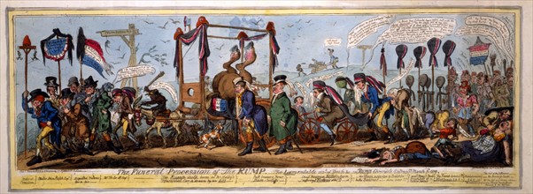 The funeral procession of the rump