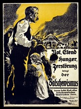 Poster showing the effects of Bolshevism