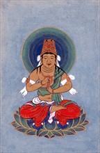 Buddha, sitting on a lotus1878