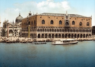 View of the Doge's Palace in Venice Italy