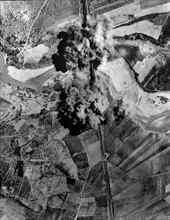 Allied bombers blow up a Nazi bridge from Florence to Rome