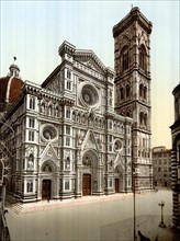 The Cathedral and campanile, Florence, Italy 1900