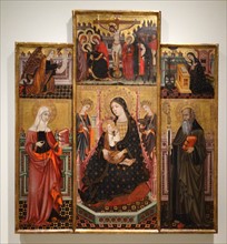 Altarpiece of the Virgin of the Milk and St. Clare and Saint Anthony by Llorenç Saragossa