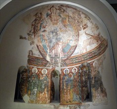 Romanesque fresco on the Apse from La Seu d'Urgell