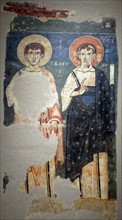 Romanesque fresco depicting the Apostles of Ager
