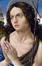 Portrait depicting Saint John the Baptist by Raffaellino del Garbo