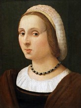 Painting titled 'Portrait of a Lady' by Vincenzo Tamagni