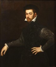 Painting titled 'Portrait of a Gentleman' by Tintoretto