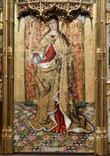 Detail from the altarpiece of Saint Ursula and the eleven thousand virgins by Joan Reixach