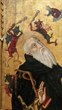 Painting depicting Saint Anthony being tormented by demons by Joan Desí