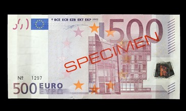 Specimen 500 euro note Europe, 2002