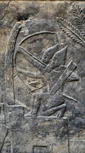 Wall frieze depicting Attack on the town of Alammu. Assyrian, about 700-692 BC From Nineveh, Iraq.