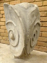 Volute of Ionic capital of the interior order of the temple of Apollo at Bassae
