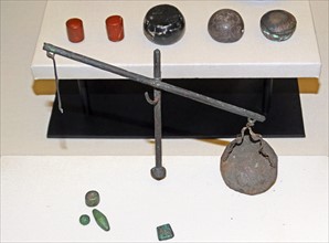 Ancient Egyptian weights and weighing scales 18th Dynasty 1700 BC
