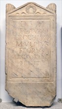Memorial stone for T. Flavius Trophimus set up by M. Ulpius Florus