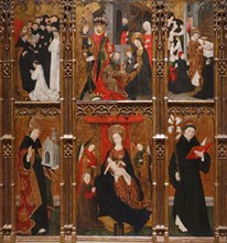 Altarpiece of the Virgin, St. Augustine and St. Nicholas of Tolentino by Antoine de Lonhy