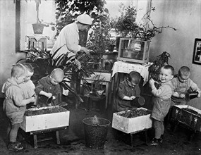 State nursery school children in the USSR (soviet Union) 1965
