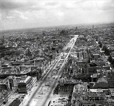 Ruins of Berlin, Germ, any at the end of World War Two. 1945