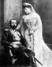 Grand Duke Michael Mikhailovich of Russia (1861-1929) and his wife Countess Sophie of Merenberg