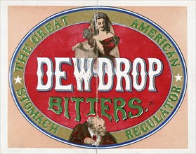 Dewdrop bitters - Print of a patent medicine advertisement.