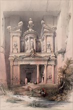 Petra in Jordan; 1839 by David Roberts, 1796-1864