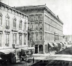 Occidental Hotel, Montgomery Street, from the Russ House, San Francisco